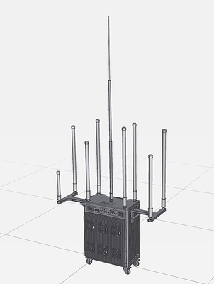 9 emisión de las antenas direccionales RCIED de Omni con la prueba del IP 56